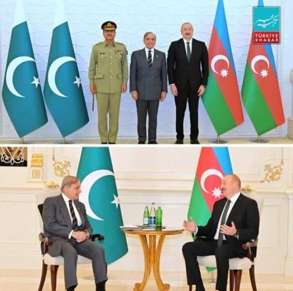 High-Level Diplomacy: PM Shehbaz Sharif Meets President Ilham Aliyev